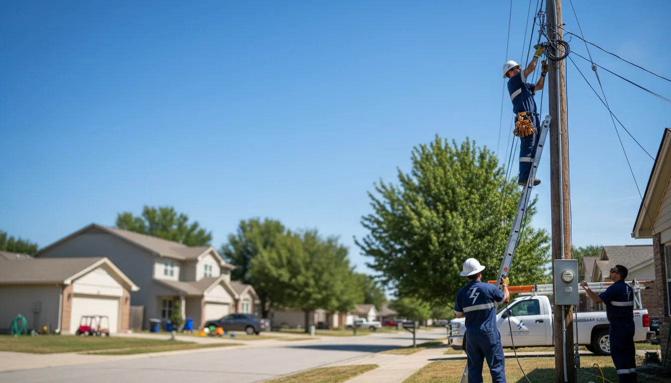 Residential electrician providing installation services in Atkins, IA